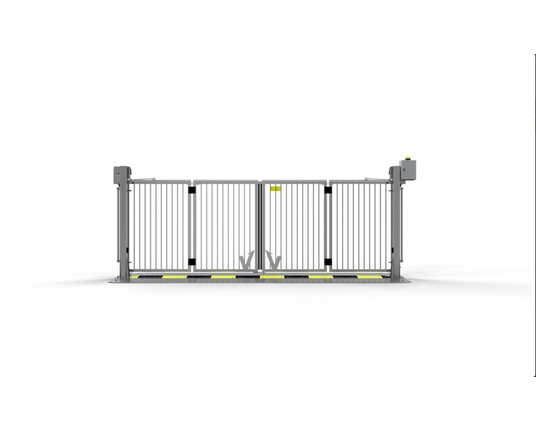 Schake vartai V-Fold-Steelplate