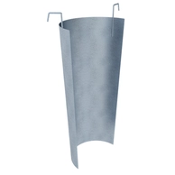 Schake Wear insert made of metal for debris chute