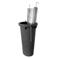 Schake Wear insert made of metal for debris chute