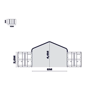 Container shelter CTS606