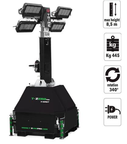 Apšvietimo bokštelis X-Mast 4x320W LED - 8,5 M
