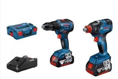 Bosch GDX18v-200+GSR18v-55 (Be baterijų ir be pakroviklio)