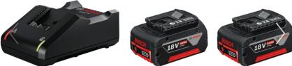 Pradžios komplektas 2 x GBA 18V 4.0Ah + GAL 18V-40 Professional