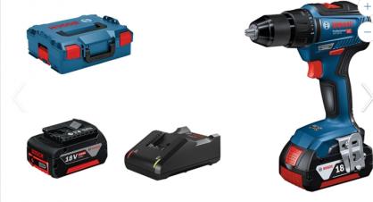 Akumuliatorinis gręžtuvas-suktuvas GSR 18V-55, 18 V, 2 x 2,0 Ah Li-ion ProCore, 55 Nm, L-dėžė 