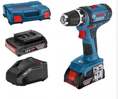 Bosch GSR 18-2-Li suktuvas-gręžtuvas 18 V; 2x2,0 Ah